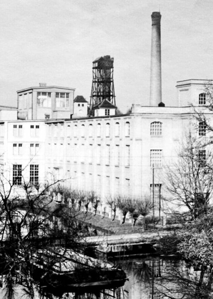 Historisches Bild Papierfabrik Cham