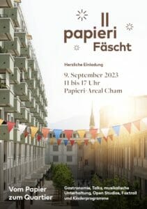 Flyer Papieri-Fäscht Cham, 9.9.2023